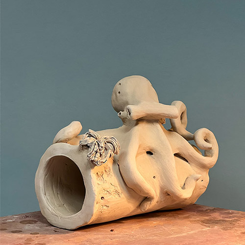 Figura de arcilla - 'Silencio Hablado'